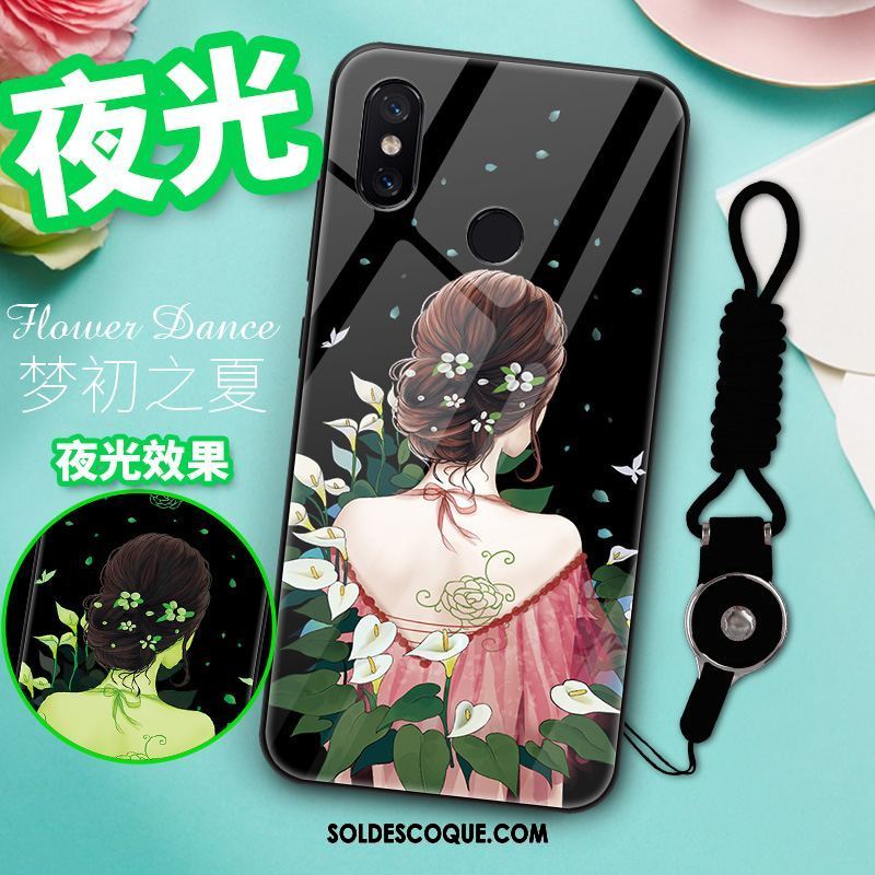 Coque Xiaomi Mi Mix 3 Vert Silicone Étui Petit Modèle Fleurie Housse Soldes