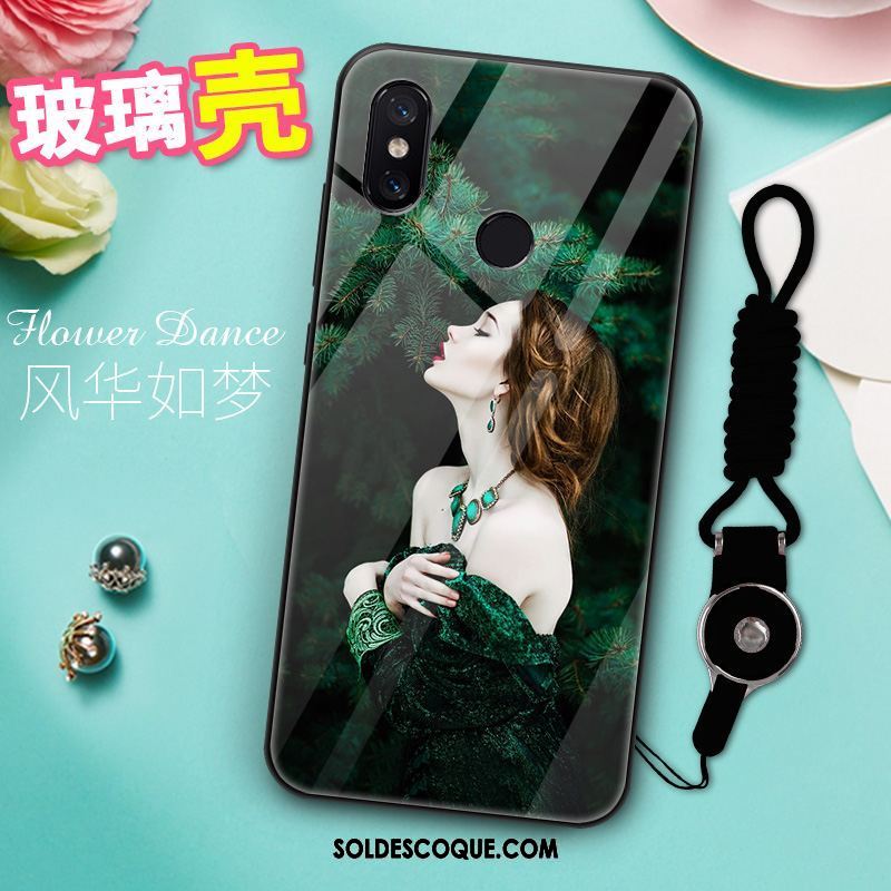 Coque Xiaomi Mi Mix 3 Vert Silicone Étui Petit Modèle Fleurie Housse Soldes