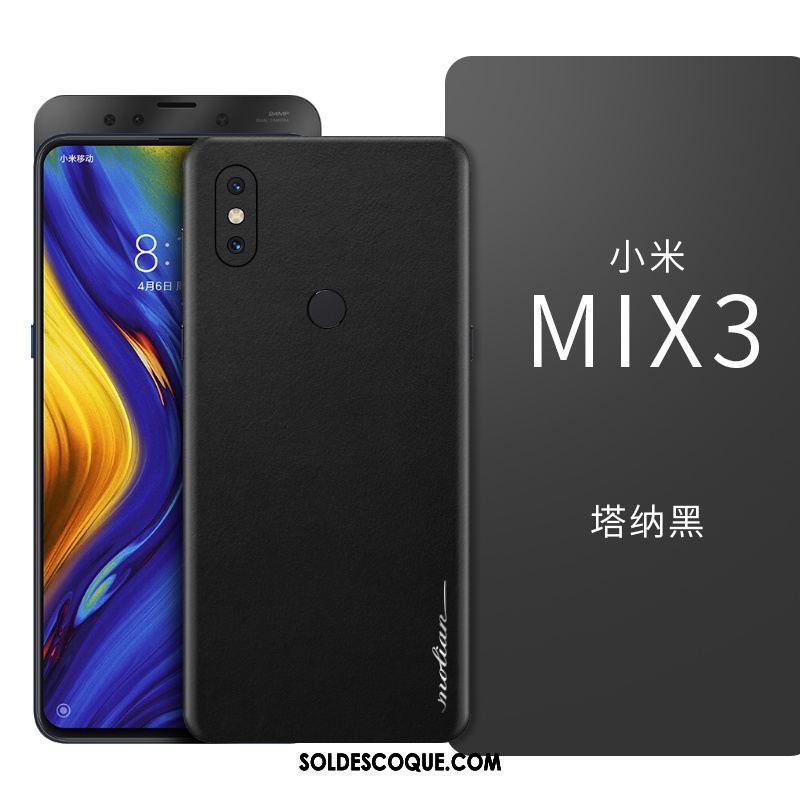 Coque Xiaomi Mi Mix 3 Étui En Cuir Incassable Très Mince Tout Compris Personnalité France