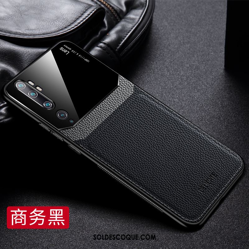 Coque Xiaomi Mi Note 10 Bleu Téléphone Portable Petit Cuir Étui Housse En Ligne