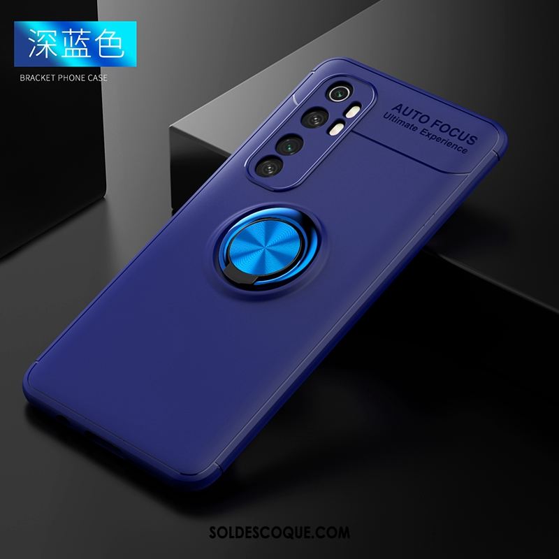 Coque Xiaomi Mi Note 10 Lite Délavé En Daim Anneau Mode Fluide Doux Incassable Soldes