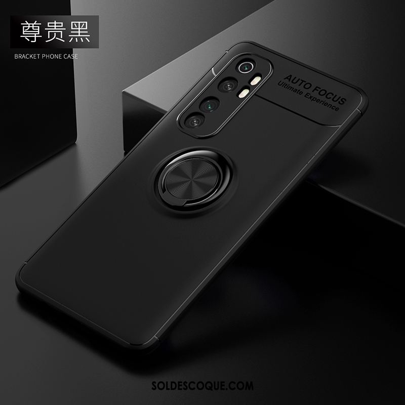 Coque Xiaomi Mi Note 10 Lite Délavé En Daim Anneau Mode Fluide Doux Incassable Soldes