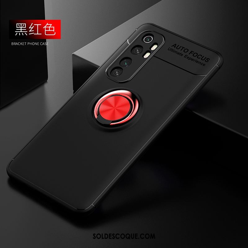 Coque Xiaomi Mi Note 10 Lite Délavé En Daim Anneau Mode Fluide Doux Incassable Soldes