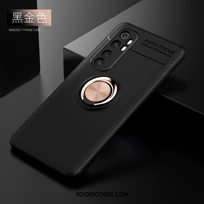 Coque Xiaomi Mi Note 10 Lite Délavé En Daim Anneau Mode Fluide Doux Incassable Soldes