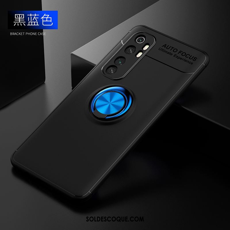 Coque Xiaomi Mi Note 10 Lite Délavé En Daim Anneau Mode Fluide Doux Incassable Soldes