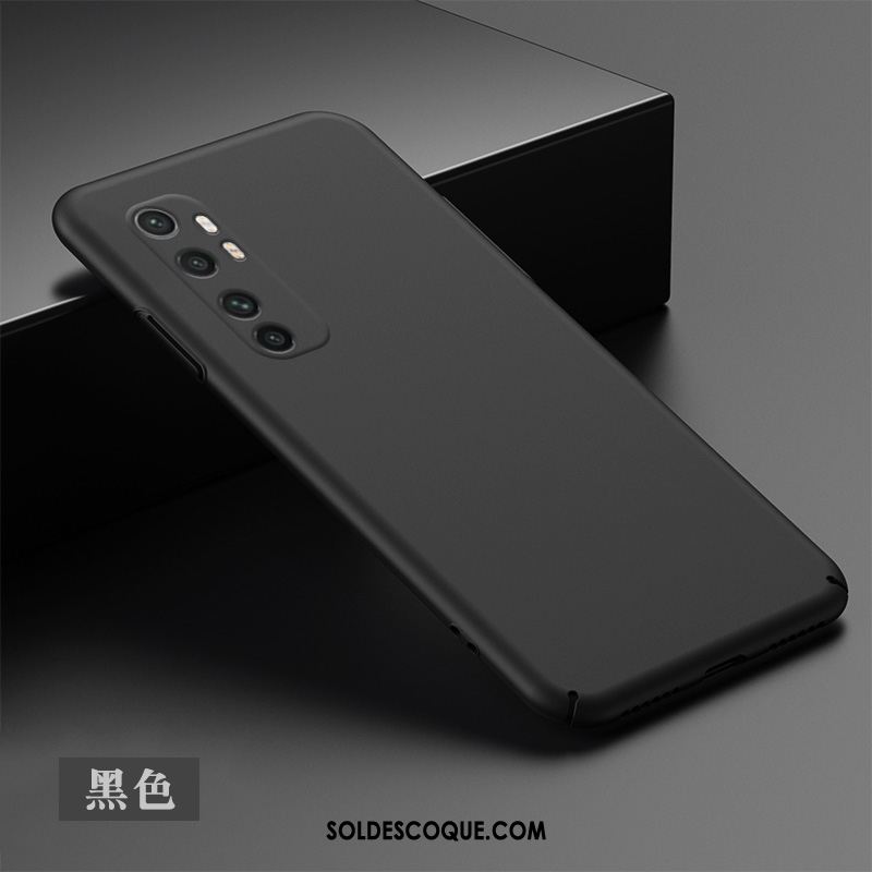 Coque Xiaomi Mi Note 10 Lite Délavé En Daim Difficile Petit Noir Or En Ligne