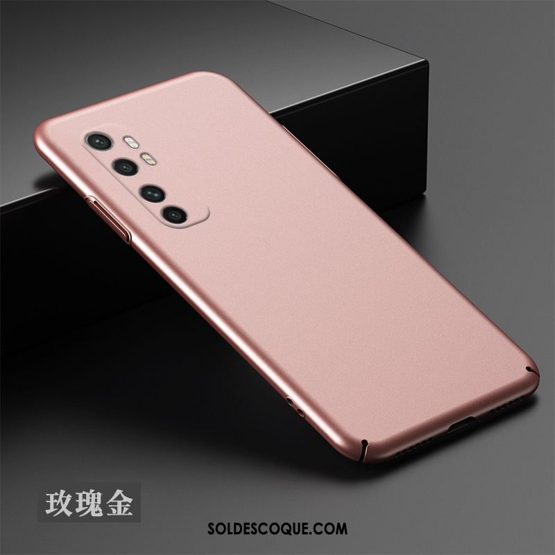 Coque Xiaomi Mi Note 10 Lite Délavé En Daim Difficile Petit Noir Or En Ligne