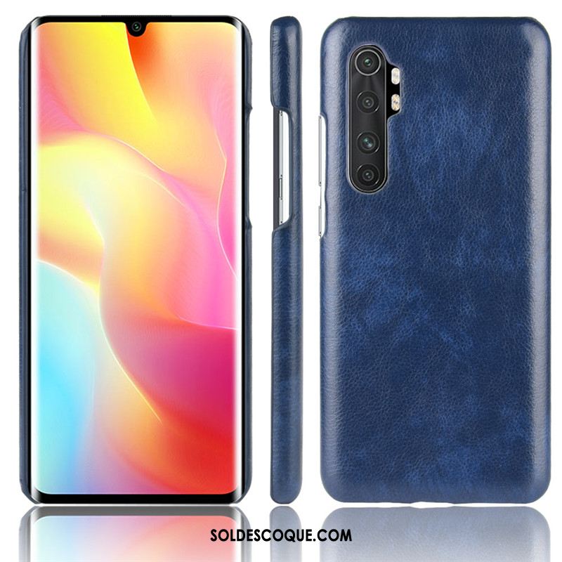 Coque Xiaomi Mi Note 10 Lite Protection Cuir Petit Litchi Téléphone Portable France