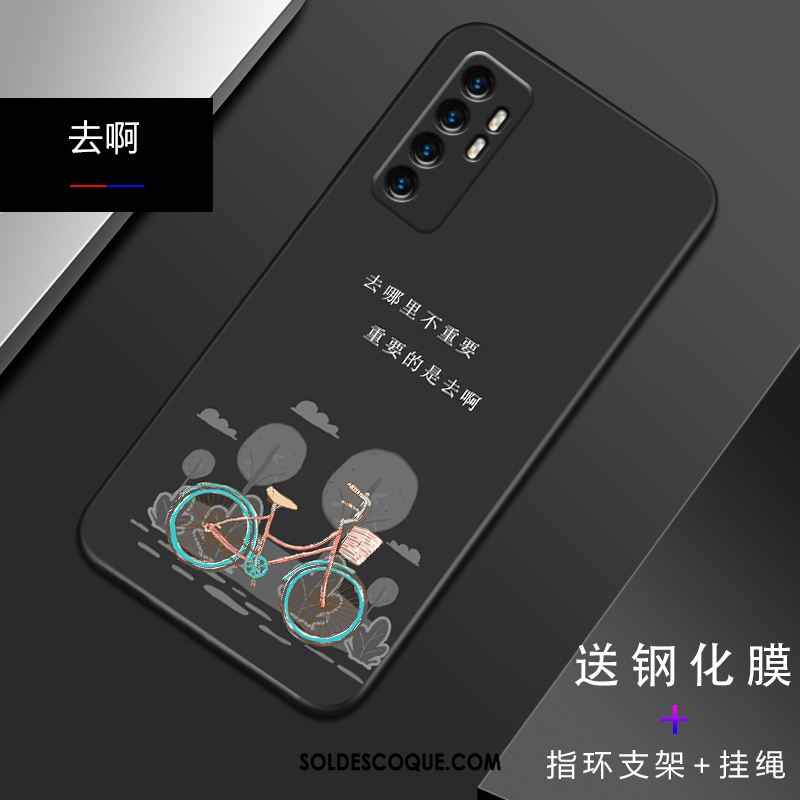 Coque Xiaomi Mi Note 10 Lite Silicone Tout Compris Noir Téléphone Portable Personnalité En Ligne