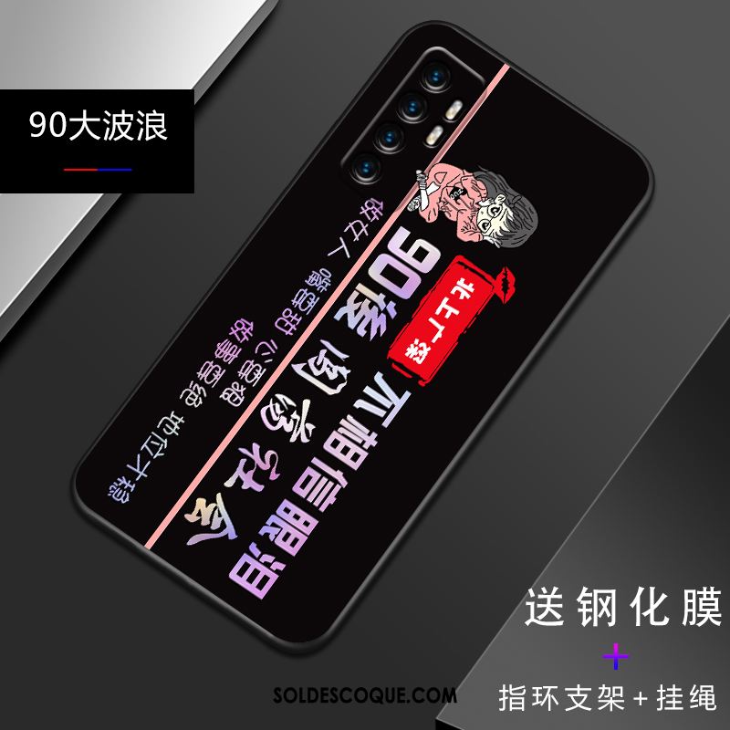 Coque Xiaomi Mi Note 10 Lite Silicone Tout Compris Noir Téléphone Portable Personnalité En Ligne