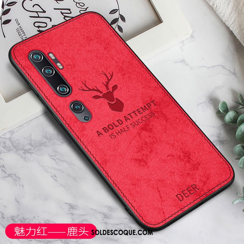 Coque Xiaomi Mi Note 10 Mode Personnalité Délavé En Daim Petit Téléphone Portable En Vente