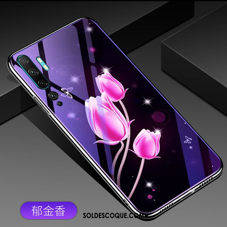 Coque Xiaomi Mi Note 10 Mode Personnalité Verre Téléphone Portable Tendance Pas Cher