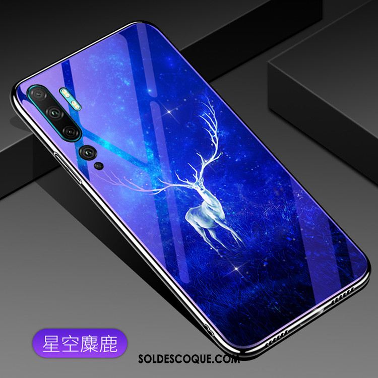 Coque Xiaomi Mi Note 10 Mode Personnalité Verre Téléphone Portable Tendance Pas Cher