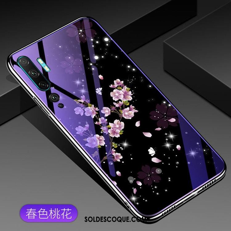 Coque Xiaomi Mi Note 10 Mode Personnalité Verre Téléphone Portable Tendance Pas Cher