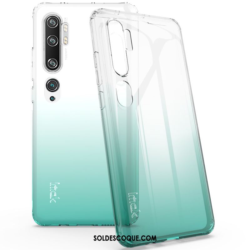 Coque Xiaomi Mi Note 10 Silicone Tout Compris Petit Transparent Vert France