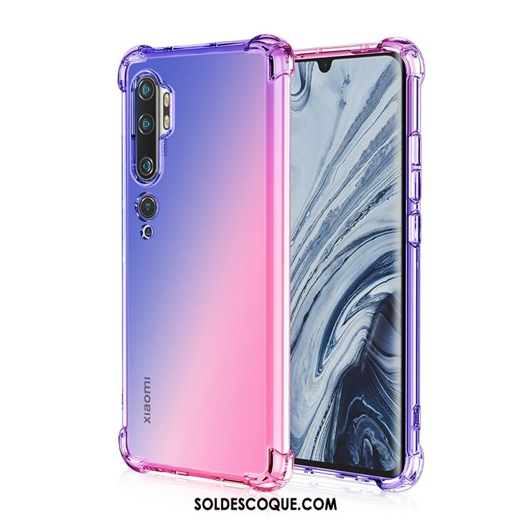 Coque Xiaomi Mi Note 10 Silicone Étui Arc En Ciel Ballon Rose Housse Soldes