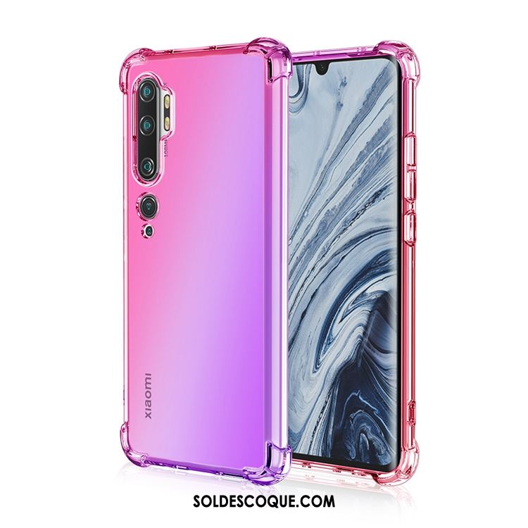 Coque Xiaomi Mi Note 10 Silicone Étui Arc En Ciel Ballon Rose Housse Soldes