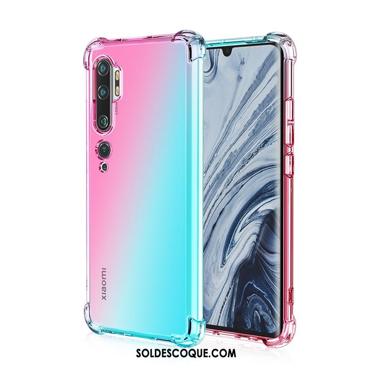 Coque Xiaomi Mi Note 10 Silicone Étui Arc En Ciel Ballon Rose Housse Soldes