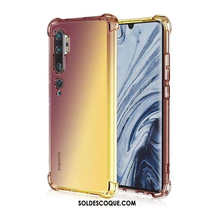 Coque Xiaomi Mi Note 10 Silicone Étui Arc En Ciel Ballon Rose Housse Soldes