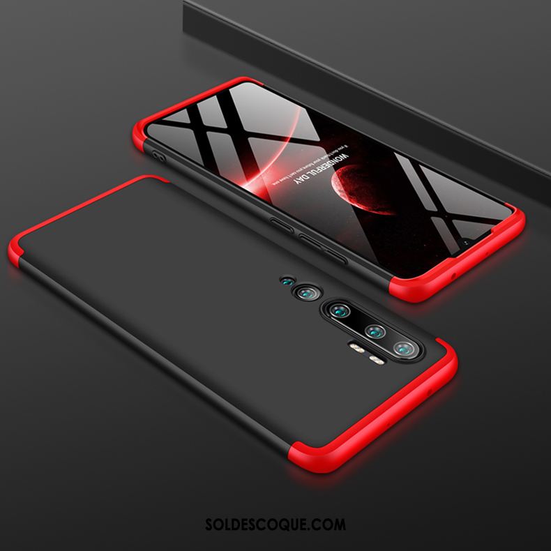 Coque Xiaomi Mi Note 10 Tendance Rouge Protection Incassable Or Rose Housse En Ligne