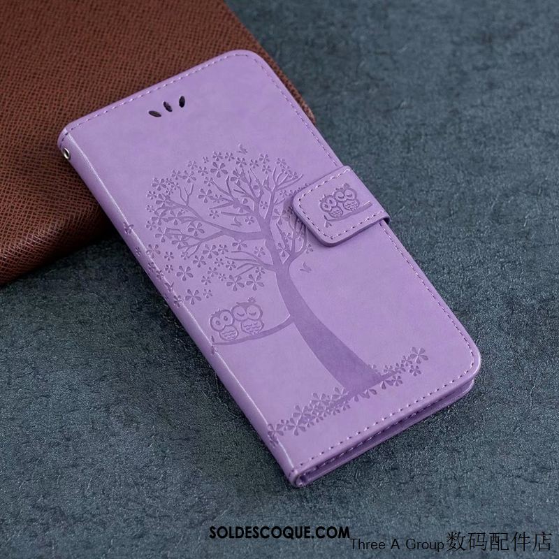 Coque Xiaomi Mi Note 10 Téléphone Portable Protection Petit Violet Charmant Pas Cher