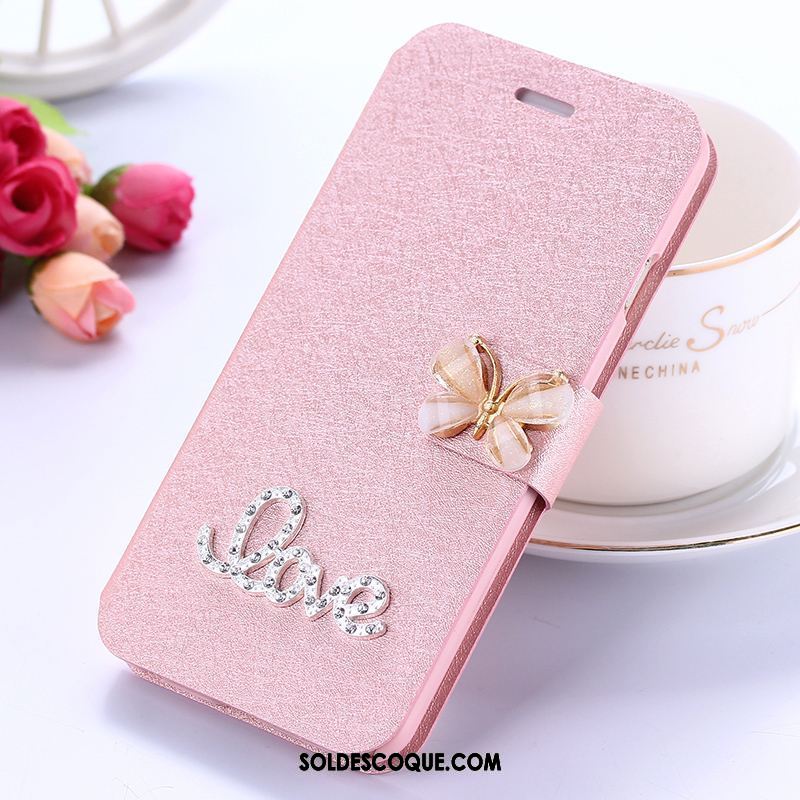 Coque Xiaomi Redmi 5 Clamshell Incassable Rouge Strass Téléphone Portable Soldes