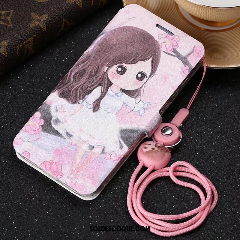 Coque Xiaomi Redmi 5 Clamshell Étui En Cuir Rouge Dessin Animé Protection Pas Cher