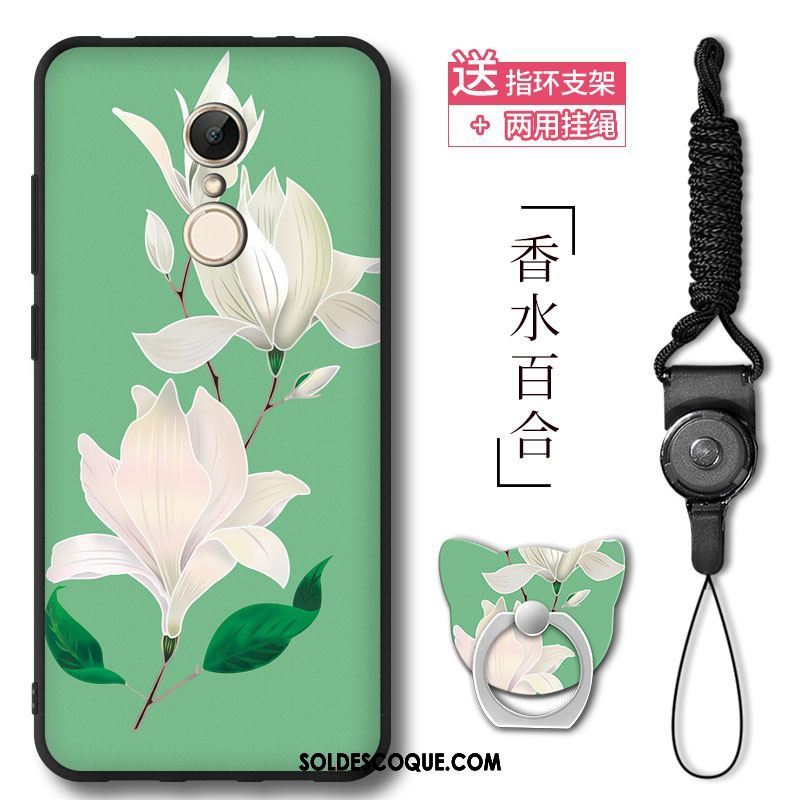 Coque Xiaomi Redmi 5 Fluide Doux Petit Protection Anneau Rouge Soldes