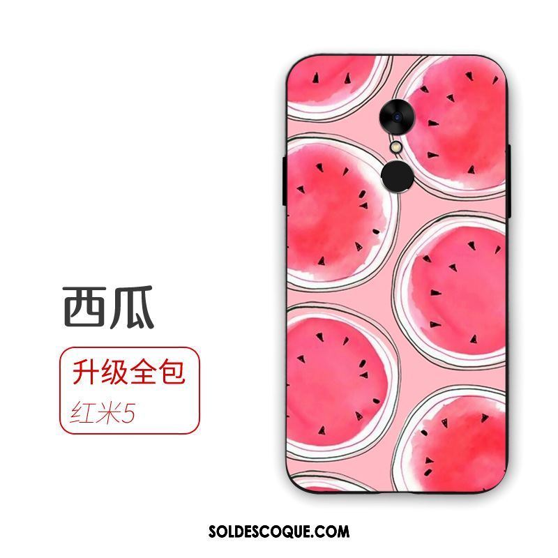 Coque Xiaomi Redmi 5 Frais Fruit Pu Étui Silicone Soldes