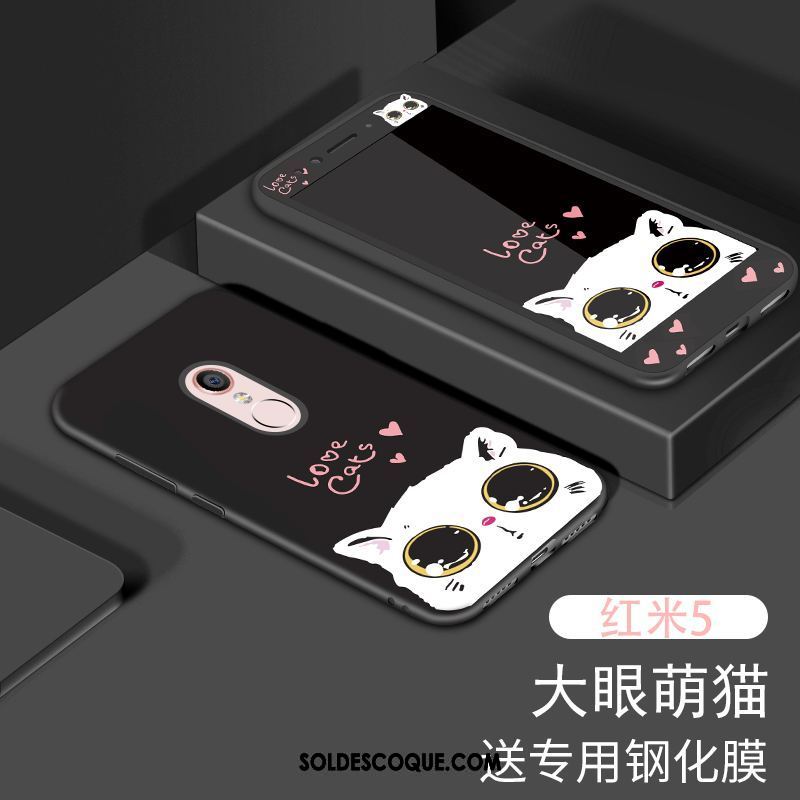 Coque Xiaomi Redmi 5 Incassable Tempérer Protection Rose Membrane Pas Cher