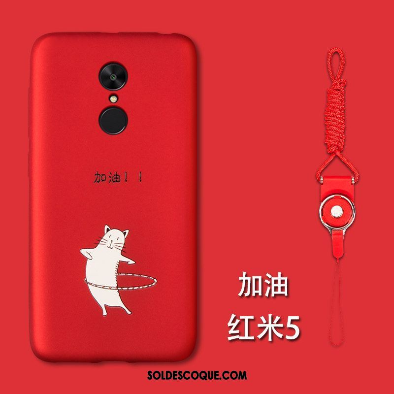 Coque Xiaomi Redmi 5 Incassable Téléphone Portable Personnalité Rouge Jaune Housse En Ligne