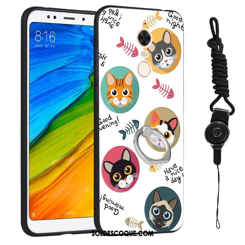 Coque Xiaomi Redmi 5 Personnalité Blanc Tout Compris Charmant Rouge Housse Soldes