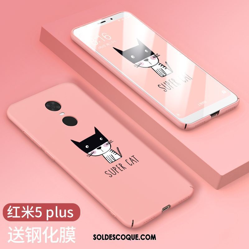 Coque Xiaomi Redmi 5 Plus Charmant Personnalité Incassable Difficile Rouge Pas Cher