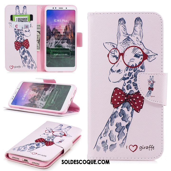 Coque Xiaomi Redmi 5 Plus Dessin Animé Rouge Clamshell Tout Compris Protection Housse France