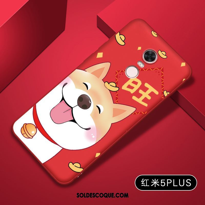 Coque Xiaomi Redmi 5 Plus Fluide Doux Tout Compris Téléphone Portable Délavé En Daim Tendance Soldes