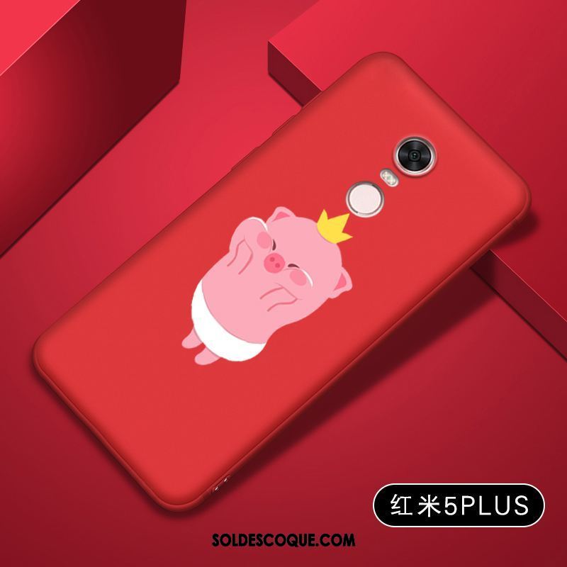 Coque Xiaomi Redmi 5 Plus Fluide Doux Tout Compris Téléphone Portable Délavé En Daim Tendance Soldes