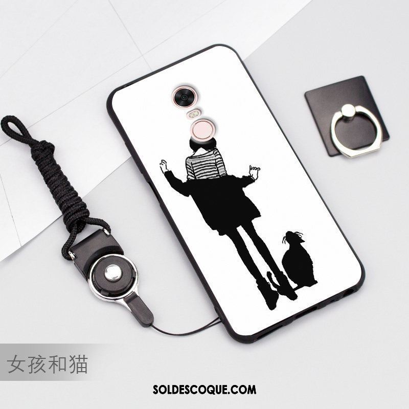 Coque Xiaomi Redmi 5 Plus Gris Dessin Animé Incassable Rouge Protection En Vente