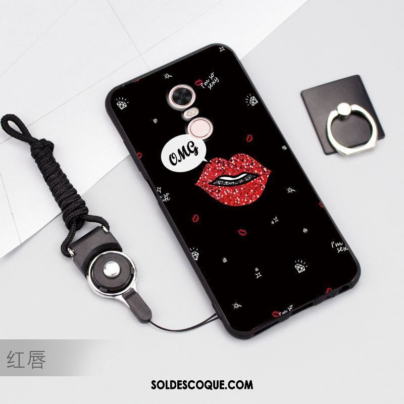 Coque Xiaomi Redmi 5 Plus Gris Dessin Animé Incassable Rouge Protection En Vente