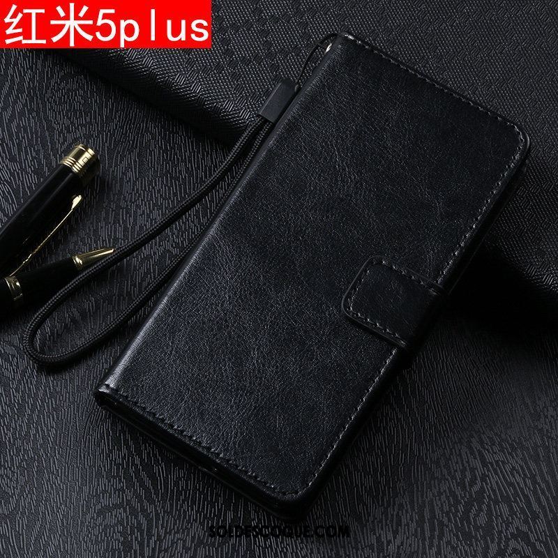 Coque Xiaomi Redmi 5 Plus Incassable Or Étui Étui En Cuir Petit En Ligne