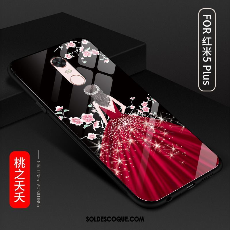 Coque Xiaomi Redmi 5 Plus Personnalité Créatif Incassable Rouge Tout Compris Pas Cher