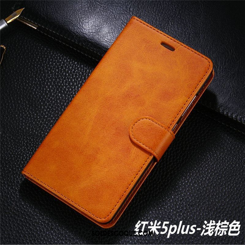 Coque Xiaomi Redmi 5 Plus Petit Étui En Cuir Téléphone Portable Tout Compris Protection Housse En Vente