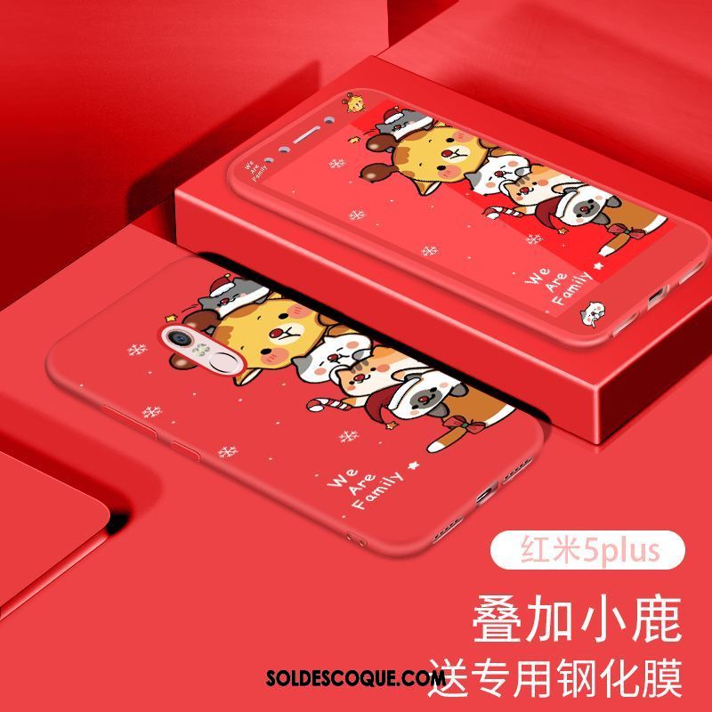 Coque Xiaomi Redmi 5 Plus Protection Rouge Téléphone Portable Dessin Animé Incassable France