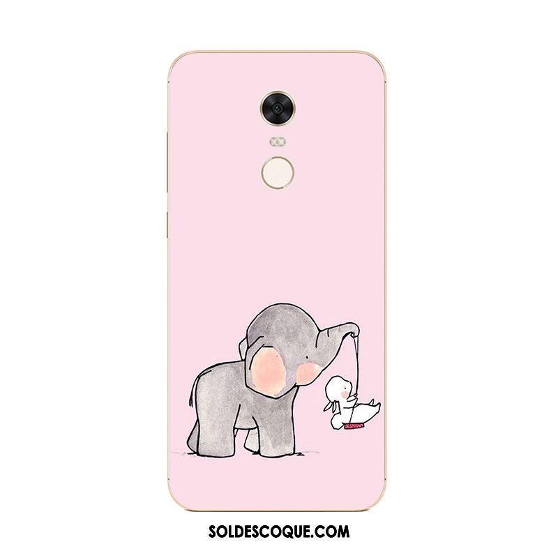 Coque Xiaomi Redmi 5 Plus Rose Rouge Téléphone Portable Protection Charmant En Ligne