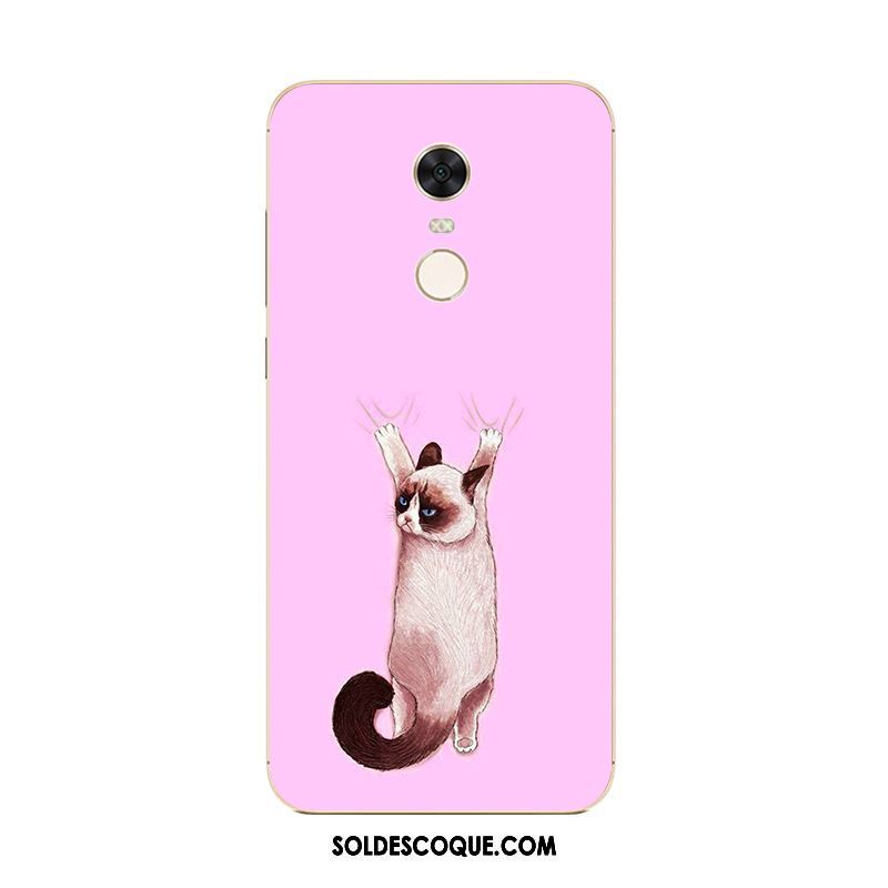 Coque Xiaomi Redmi 5 Plus Rose Rouge Téléphone Portable Protection Charmant En Ligne