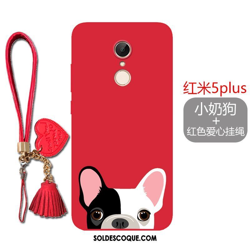 Coque Xiaomi Redmi 5 Plus Rouge Fluide Doux Téléphone Portable Incassable Tout Compris Soldes