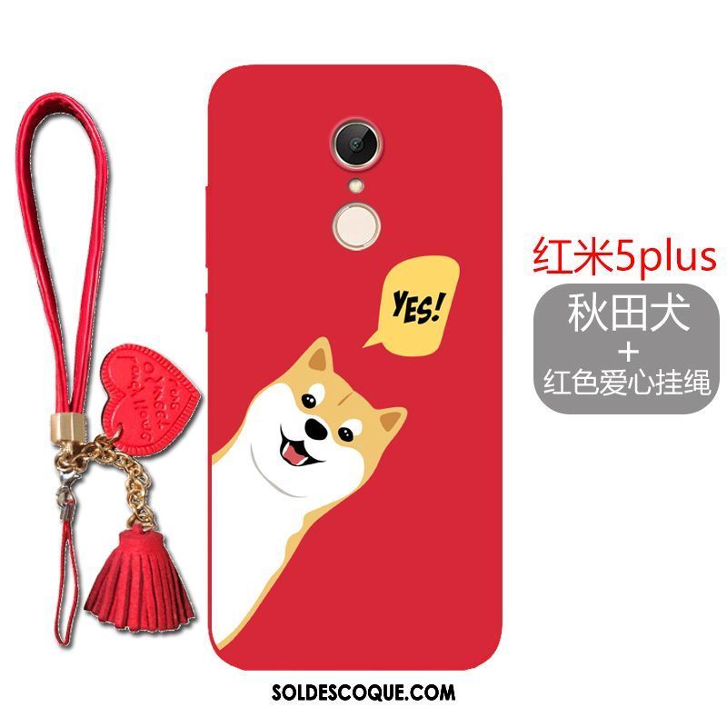 Coque Xiaomi Redmi 5 Plus Rouge Fluide Doux Téléphone Portable Incassable Tout Compris Soldes