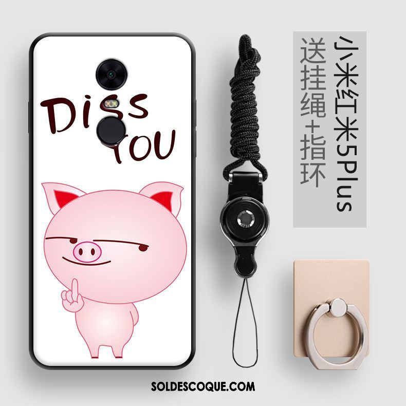 Coque Xiaomi Redmi 5 Plus Rouge Téléphone Portable Pu Fluide Doux Rose Soldes