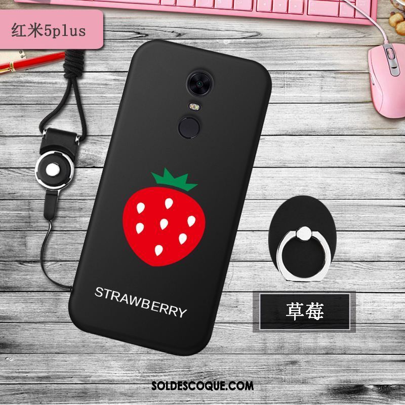 Coque Xiaomi Redmi 5 Plus Rouge Étui Silicone Incassable Tendance En Vente