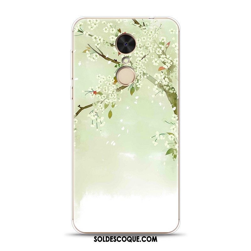 Coque Xiaomi Redmi 5 Plus Style Chinois Rouge Fluide Doux Vintage Vert Pas Cher