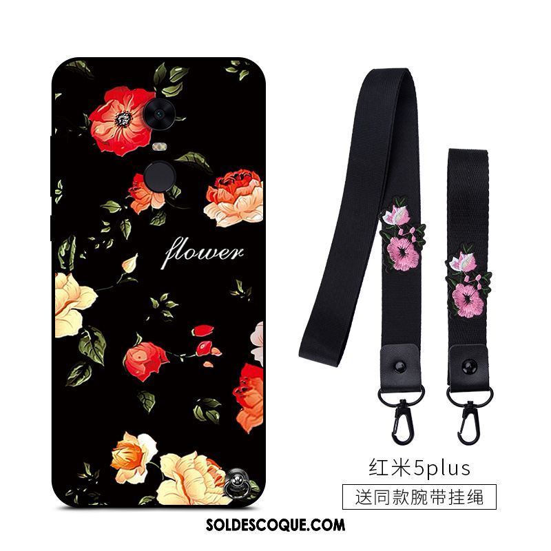 Coque Xiaomi Redmi 5 Plus Téléphone Portable Dessin Animé Silicone Fleur Protection Housse Soldes